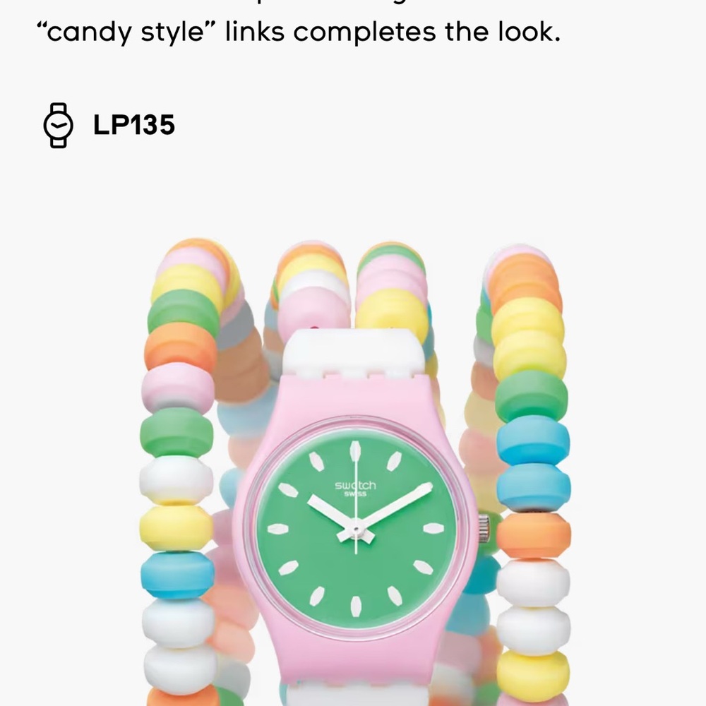 Swatch Carmellissama Candy style  Watch NWT